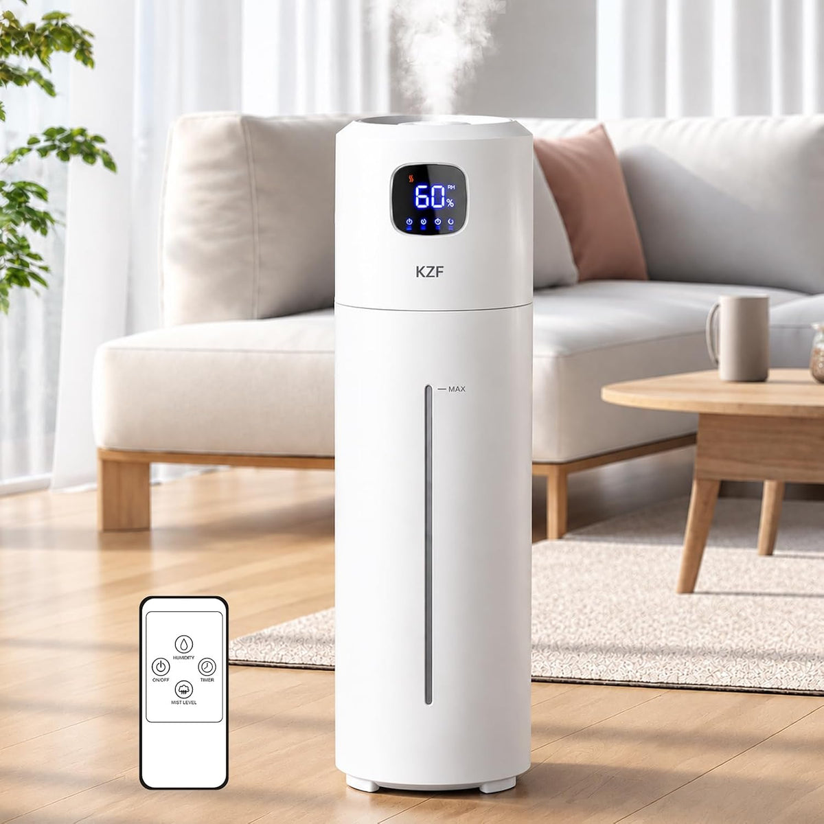 KZF 9L Humidifiers for Bedroom Large Room, Cool Mist Top Fill