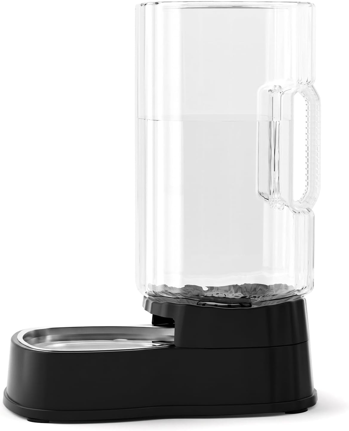 Gardner Pet Automatic Water Dispenser for Dogs, 7L Dog Water Bowl Dispenser with Handle for Easy Lift, Gravity Water Feeder with Stainless Steel Bowl