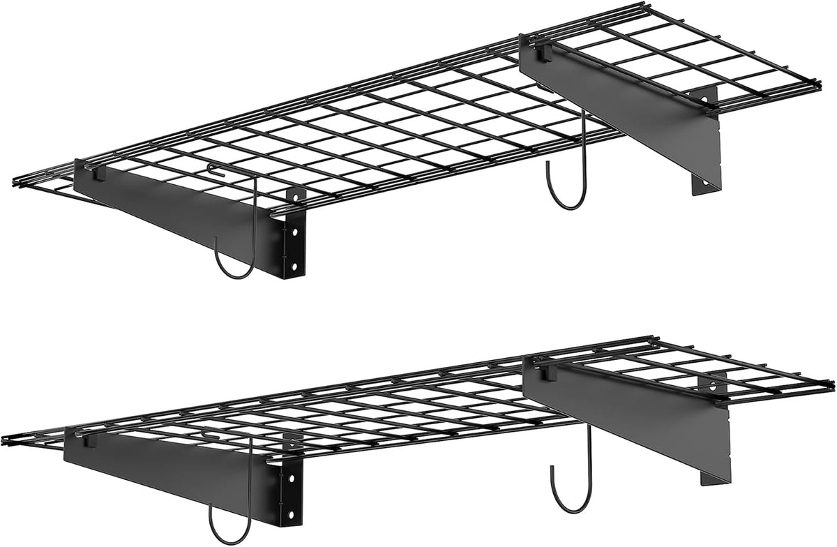 WALMANN 2-Pack Wall Mount Shelves, 45X15 in Wall Mounted Storage Shelves