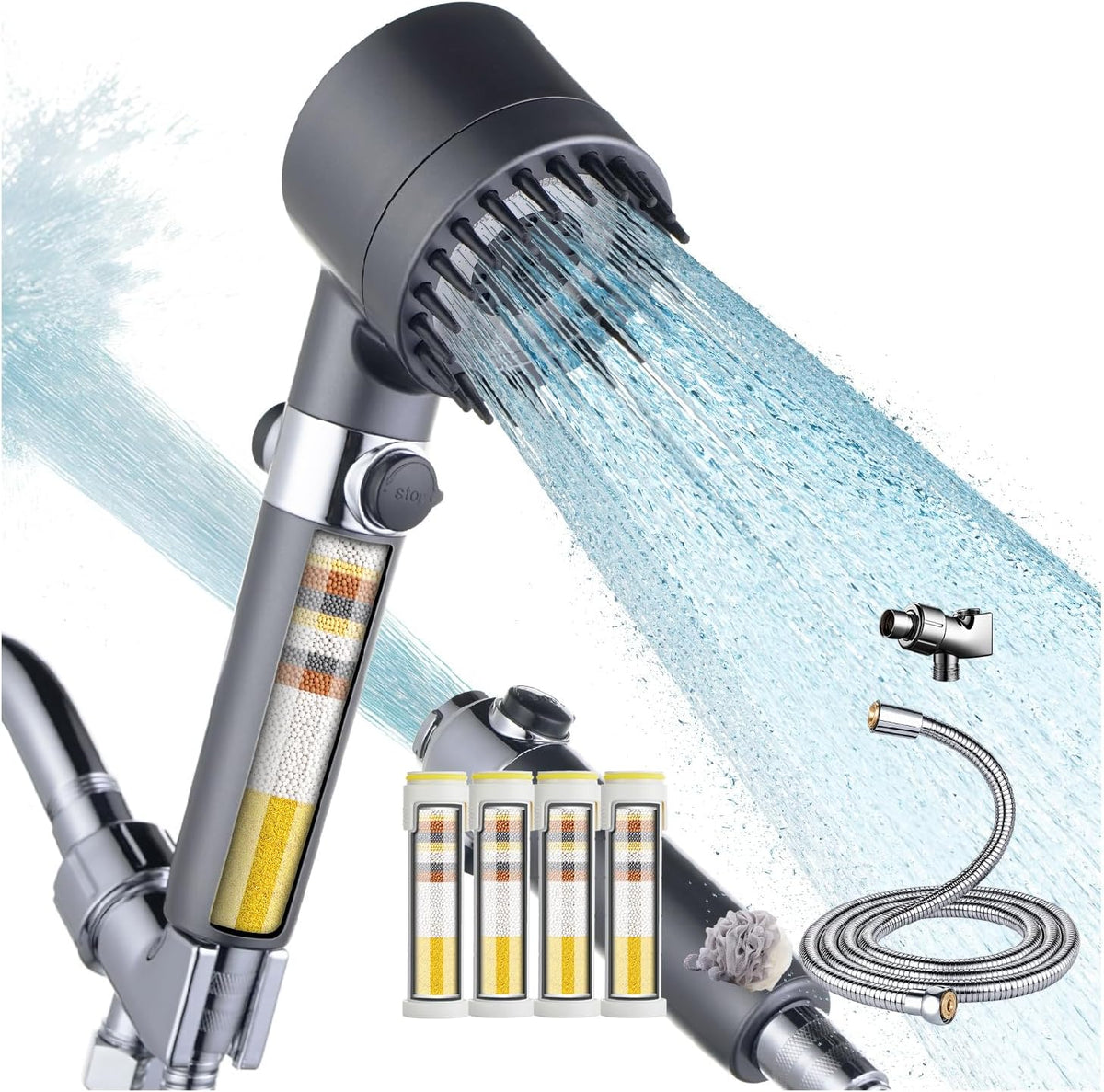 CWPW Filtered Shower Head with Handheld,High Pressure Shower Heads Filter