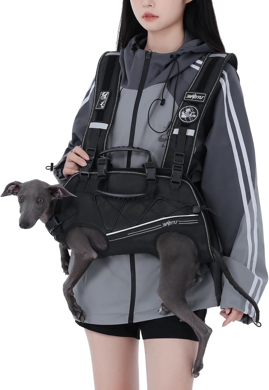 Wakytu Dog Lift Harness for Small Dogs,Dog Backpack Carrier