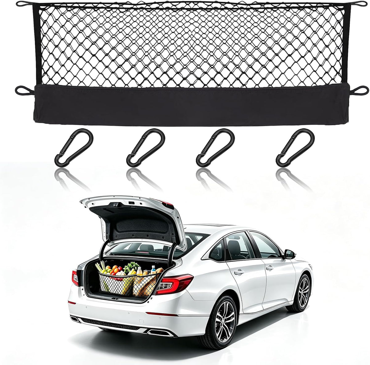 Cargo Net for Honda Accord 2026-2013 Trunk Car Rear Tailgate Cargo Netting