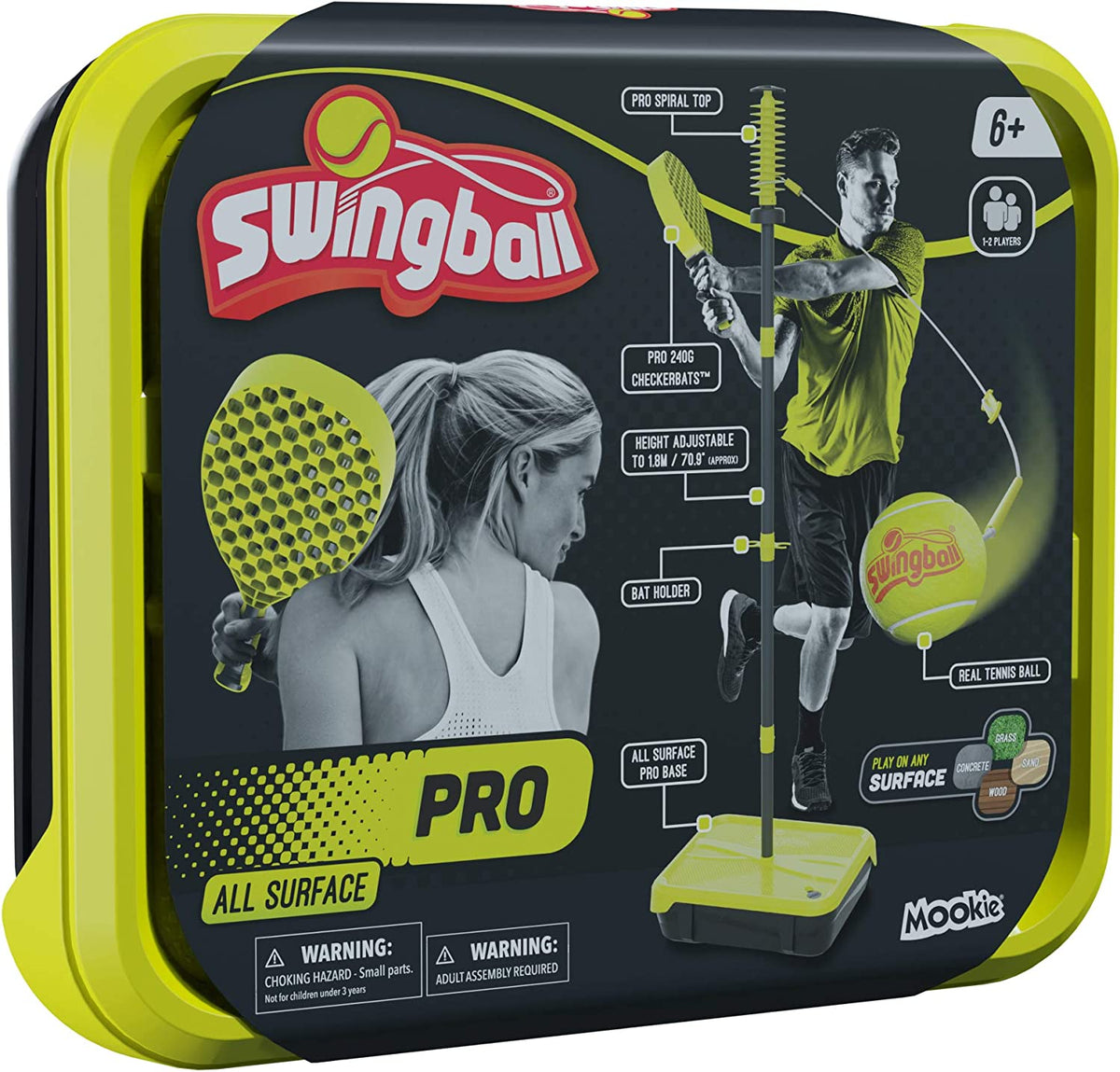 Swingball Pro – All Surface Portable Pro Tether Tennis Set – Ages 6+