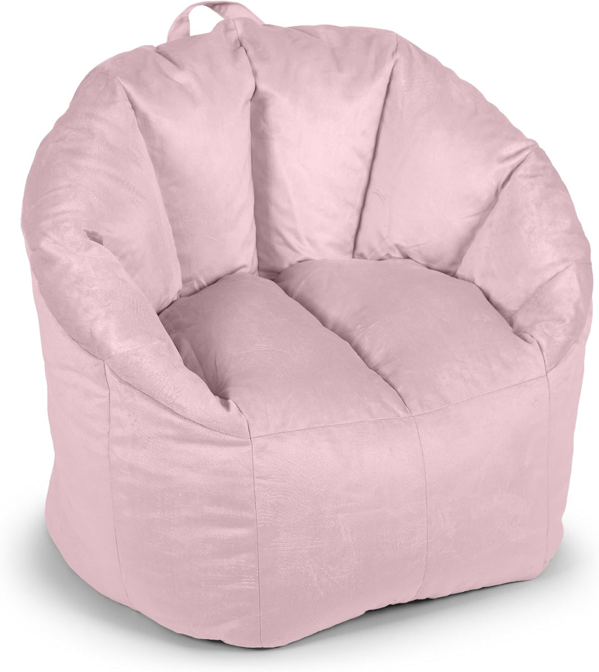 Big Joe Milano Plush Desert Rose Beanbag Chair