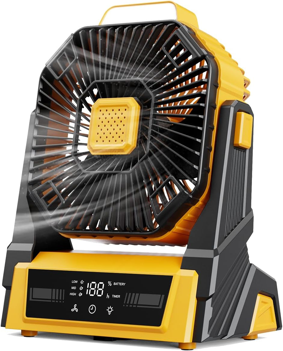 Kopbeau 20000Mah Portable Rechargeable Fan, Battery Powered Camping Fan