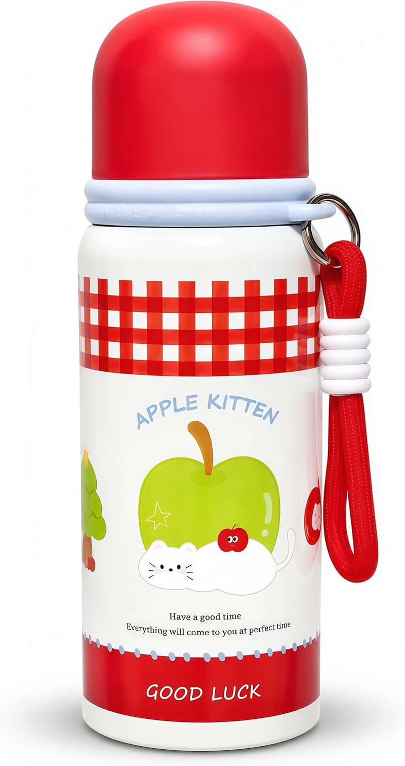 20Oz Stainless Steel Insulated Water Bottle with Cat Pattern