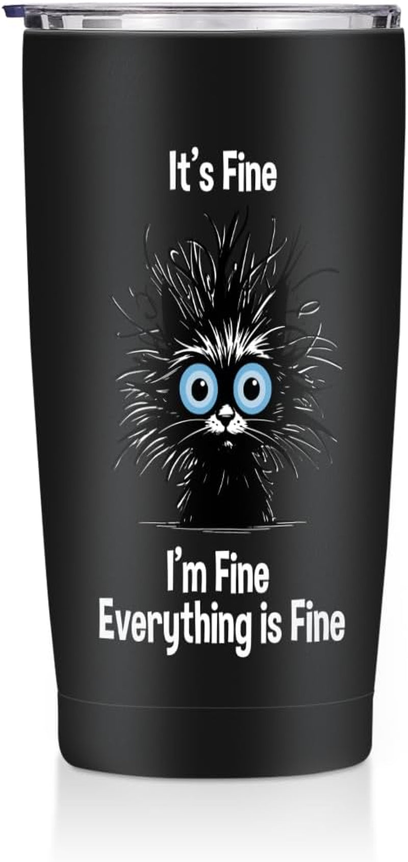 Cat Gifts for Women 20 Oz Tumbler, Cat Themed Insulated Travel Coffee Mugs