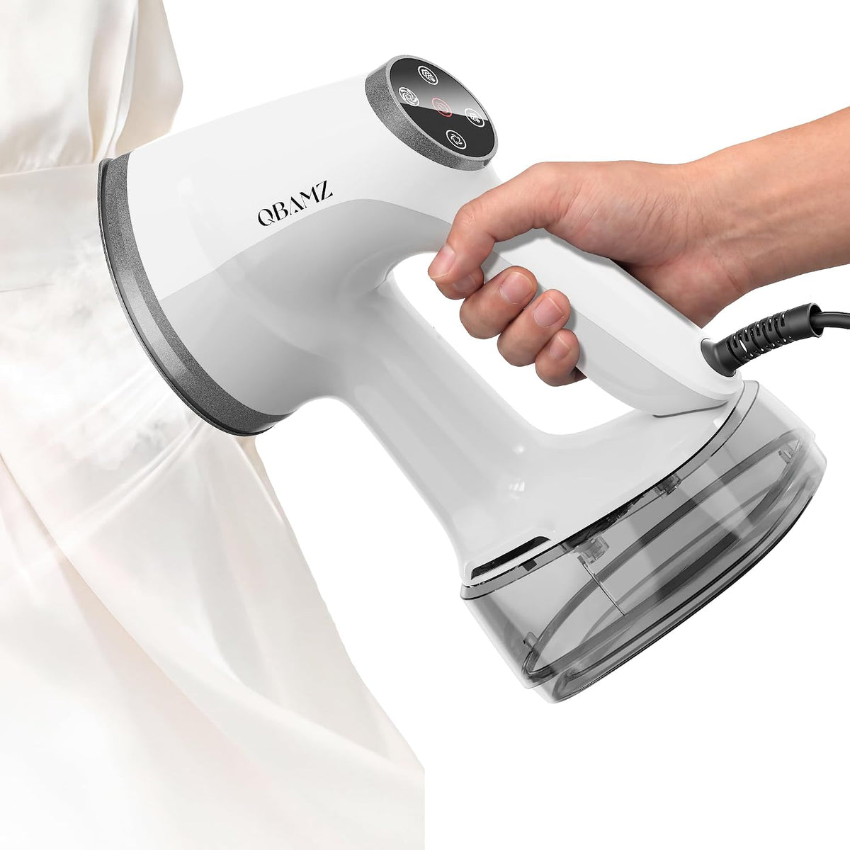 Vacuum Steamer for Clothes, 2-In-1 Handheld Garment Steamer with Suction