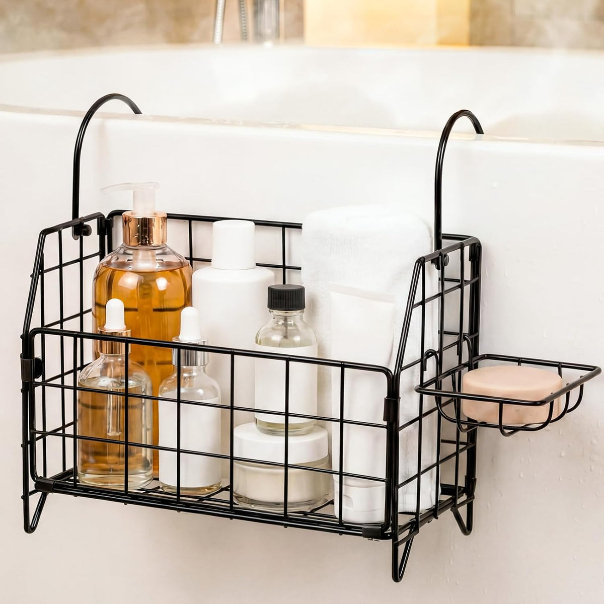 Large 11" X 8.75" X 5.9" Rustproof Shower Caddy Hanging Shower Organizer