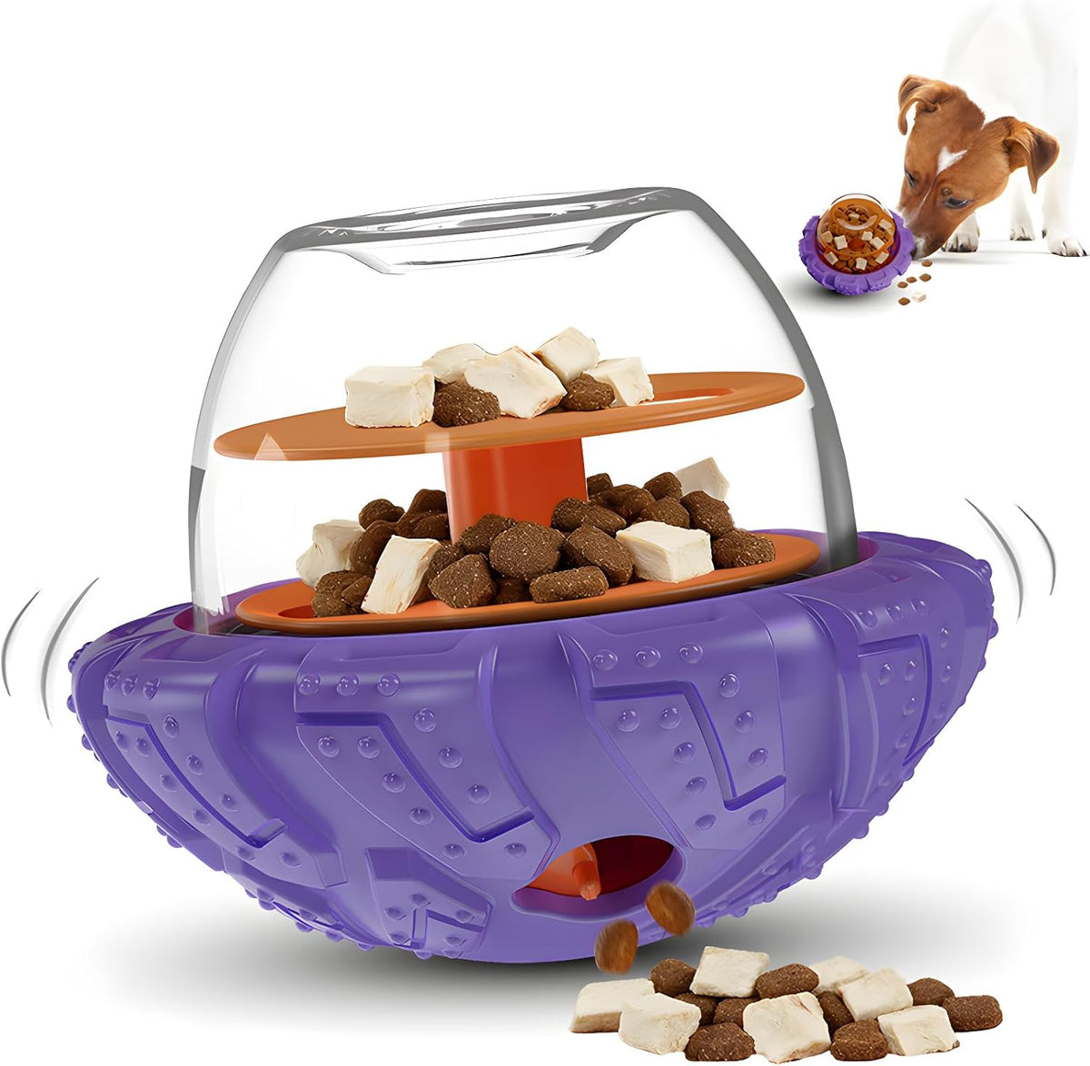 Boyoyo Interactive Dog Puzzle Toy for Smart, Dog Enrichment Toys to Keep Them Busy, Cognitive Dogs Toy to Stimulate Their Brain, Dog'S Treat Dispensing Toys with Slow Feeder, Easy to Clean