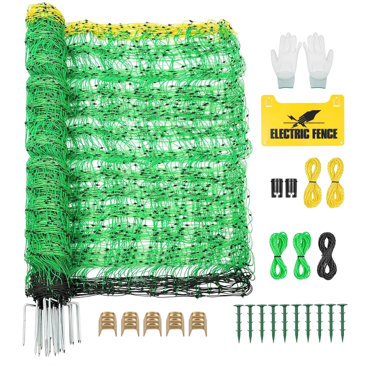 Electric Fence Netting for Sheep, Goat, Cattle, Hog, Deer, 42.5"H X 164'L