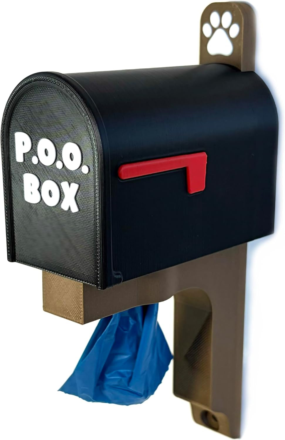 The P.O.O. Box - Wall Mounted Dog Waste Bag Dispenser | Indoor | Outdoor | Fits All Standard Poop Bag Rolls