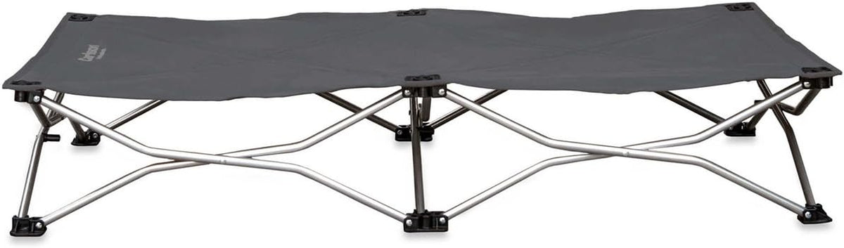 Carlson Pet Products 8025 Elevated Folding Pet Bed 47" Long, Charcoal
