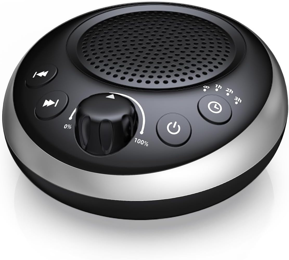 Sound Machine Loud White Noise Machine Nonstop Brown Noise Sleep Machine 30 Soothing Sounds for Baby Kids Adults Pink Noise Sounds Machine 36-Level Vol 4 Timer Memory Function for Home Travel Office