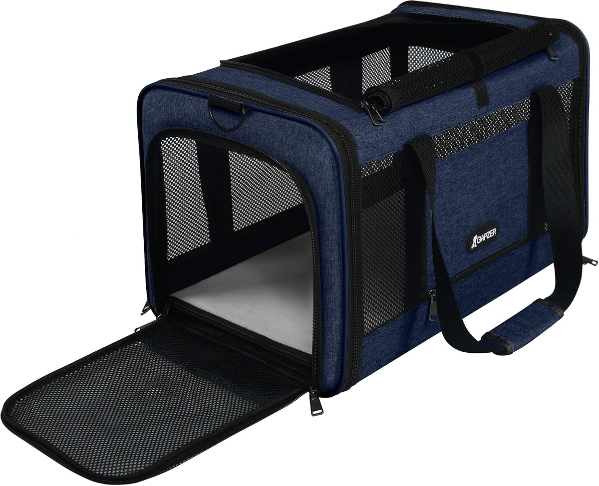 Cat Carrier 18X11X11 United Airline Approved, Soft Pet Flying Kennel