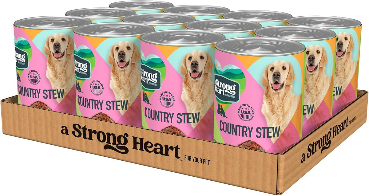 A Strong Heart Country Stew Dog Food, All Life Stages, 22Oz, 12Pk