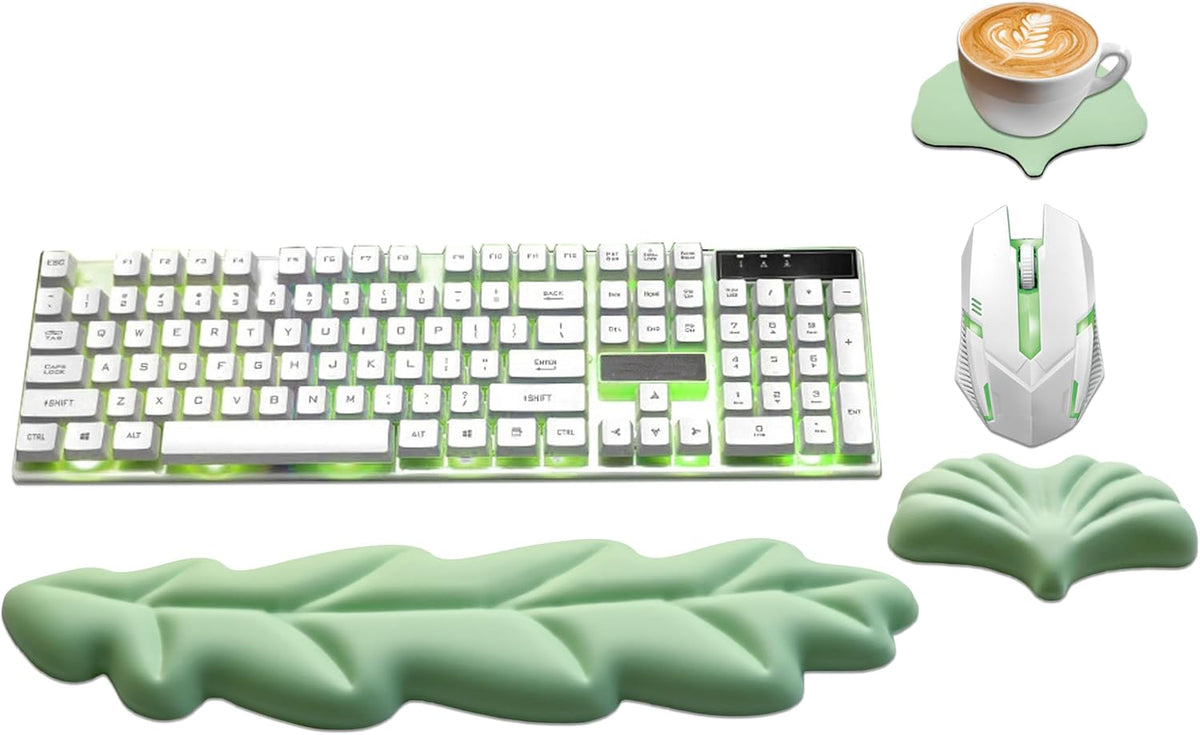 Ergonomic Keyboard Wrist Rest, Leaf Shape Wrist Rest for Computer Keyboard