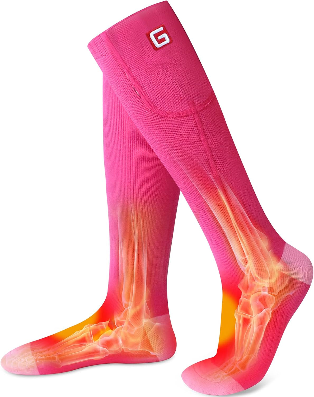 Rabbitroom Heated Socks Women Thermal Insulated Socks for Arthritis, Winter Thick Warm Cotton Sox Heating Foot Warmer, Unisex & USA 6-13 Size