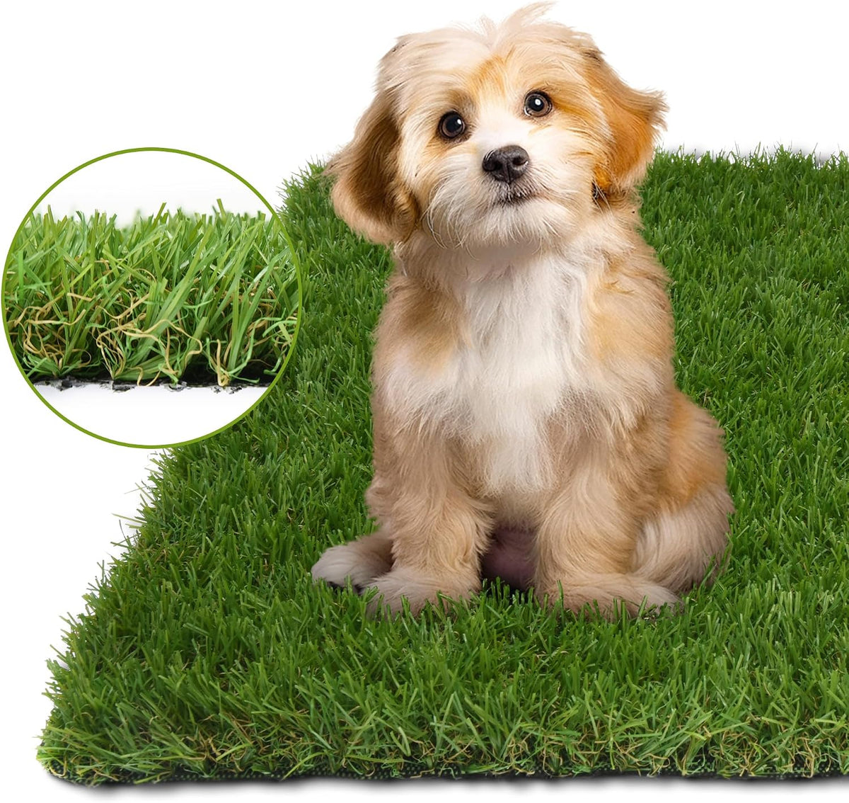 COOLCHOICE Artificial Grass Rug with Drainage Holes, 5X8 FT Dog Pee Pad