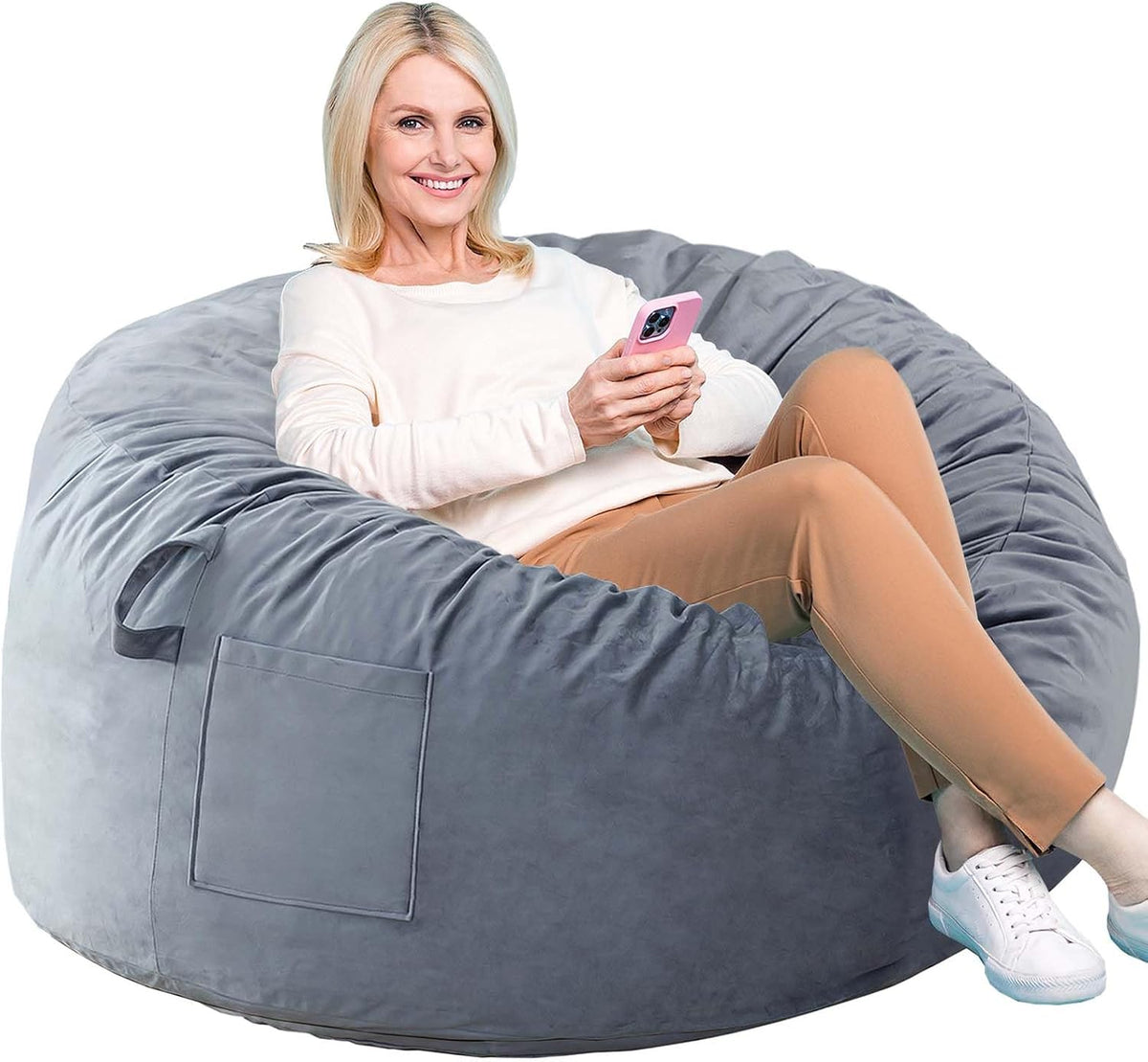 Bean Bag Chairs, Memory Foam Stuffing Bean Bag Chair for Adults/Teens/Kids