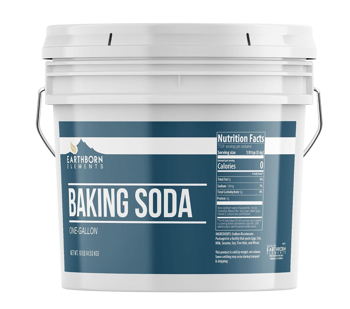 Earthborn Elements, Baking Soda, 10 Lb