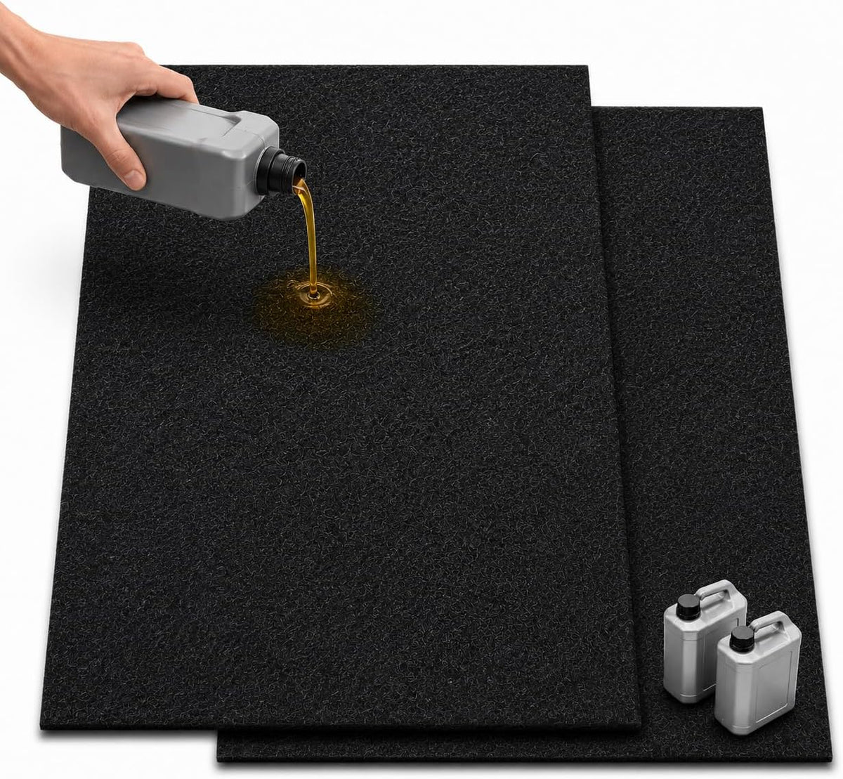 2 Pack Oil Mat for Garage, 39" X 59" Garage Floor Protector for under Car