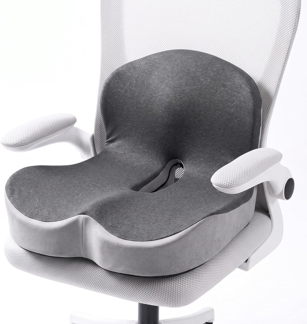 Extra Large Seat Cushion for Sciatica & Tailbone Pain(Double Grey)