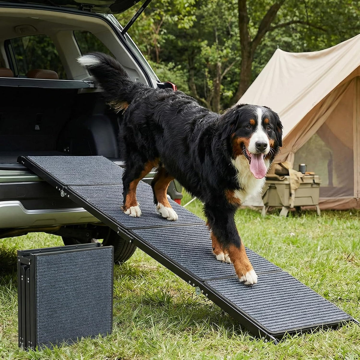 Veehoo Foldable Dog Ramp for Car Truck SUV Extra Large Wide 79" L 20" W