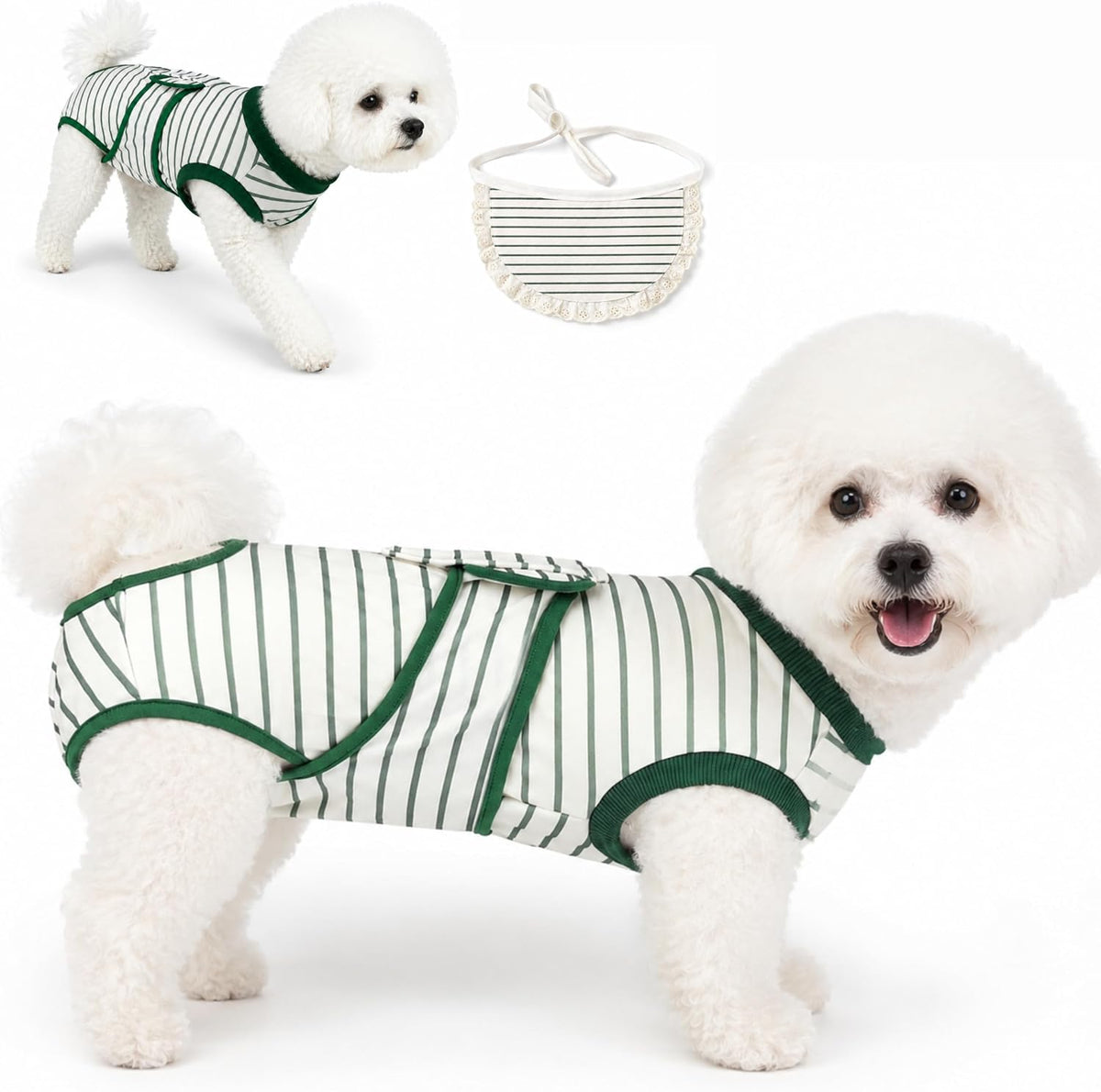 Dog Surgery Recovery Suit, Onesie for Female Male Dogs Post Spay Neuter, S