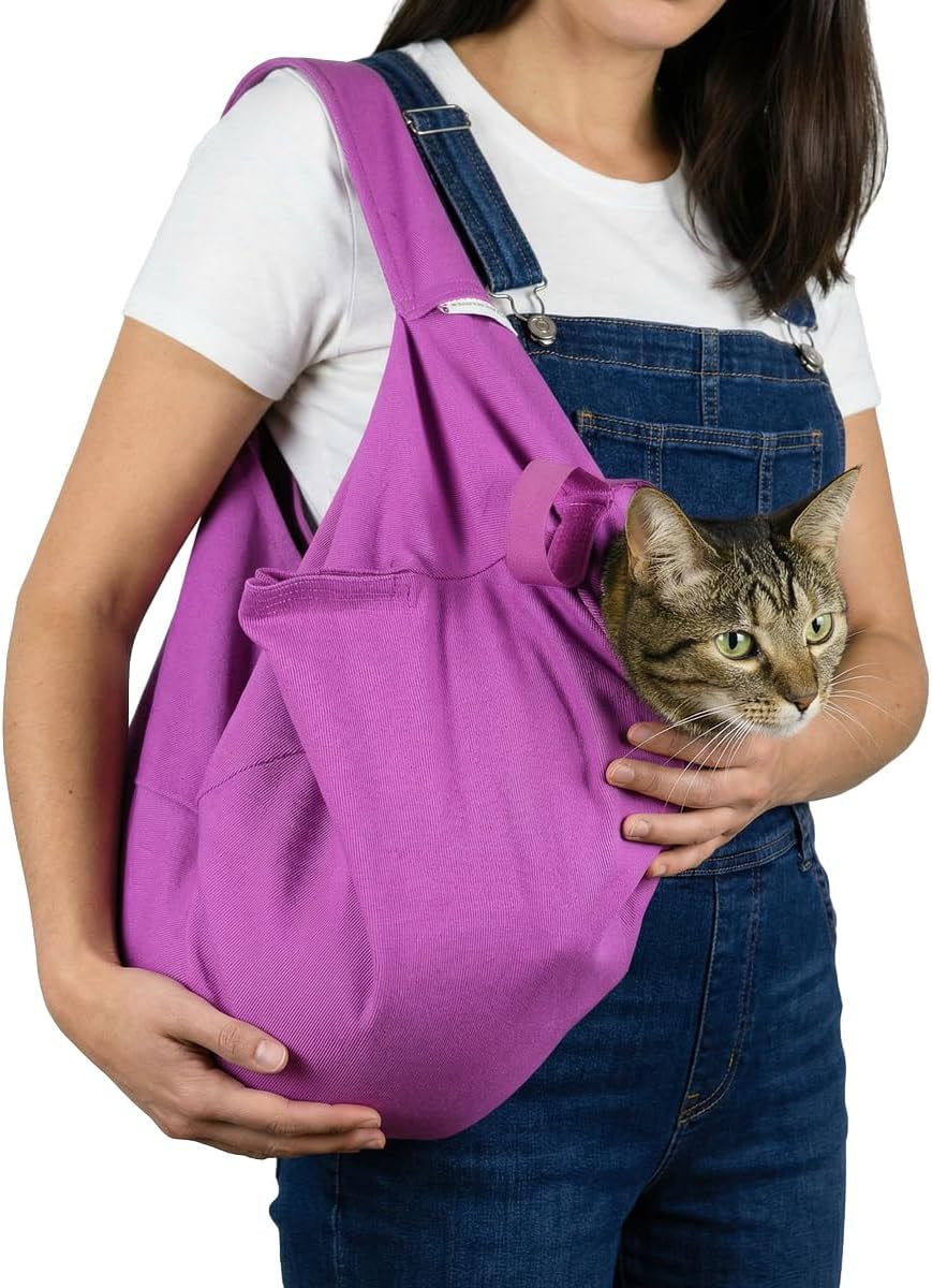 Cozy Comfort Carrier - Extra Large Lavender Pet Carrier and Cat Carrier Soft for Grooming, Vet Visits, Medication Administration, Dental Care, and Nail Trimming