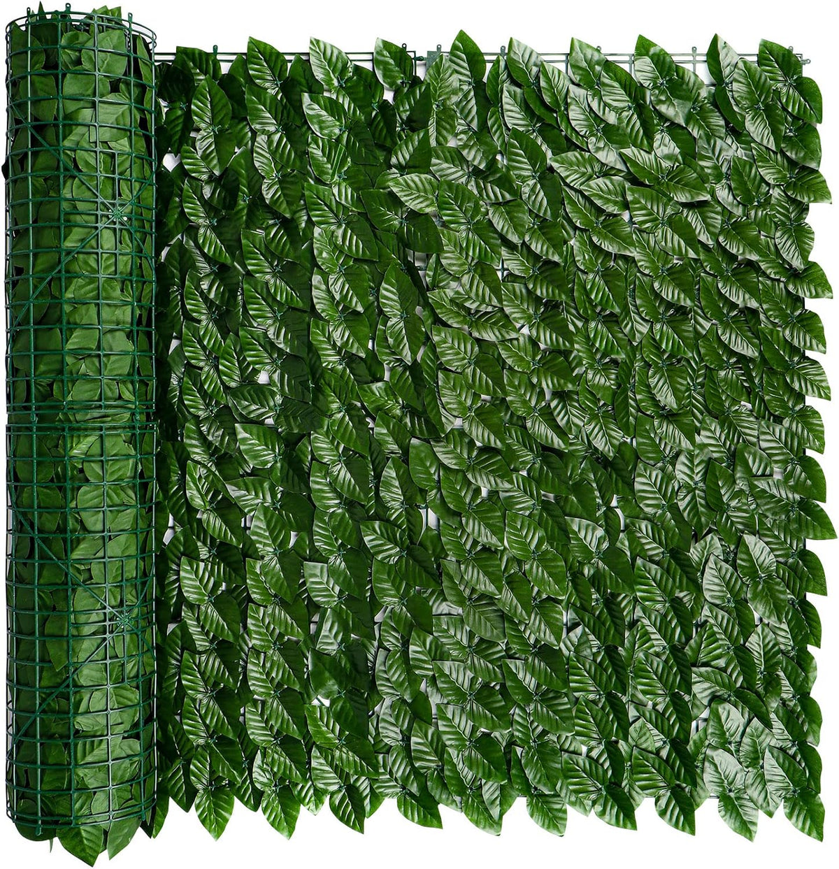 Icover Artificial Ivy Privacy Screen for Fence, 39X118In Strengthened Joint Prevent Leaves Falling Off, Faux Hedge Panels Greenery Vines, Decorative Fences for Outdoor, Garden