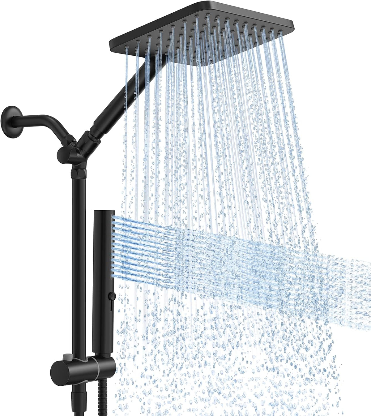 10" High Pressure Rainfall Shower Head with Handheld, Dual Combo