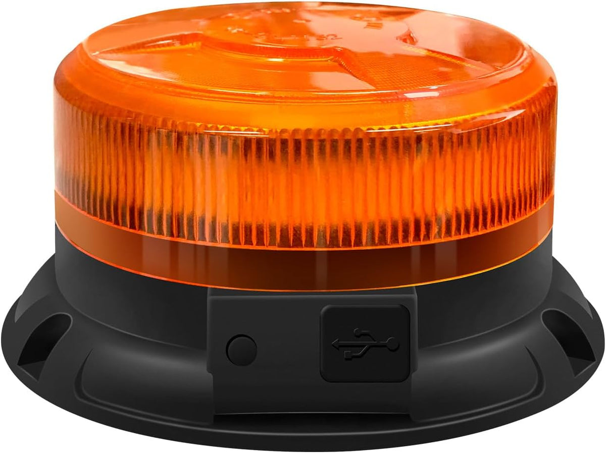 Antom Magnetic Wireless Strobe Light Amber Warning Beacon Light for Trucks