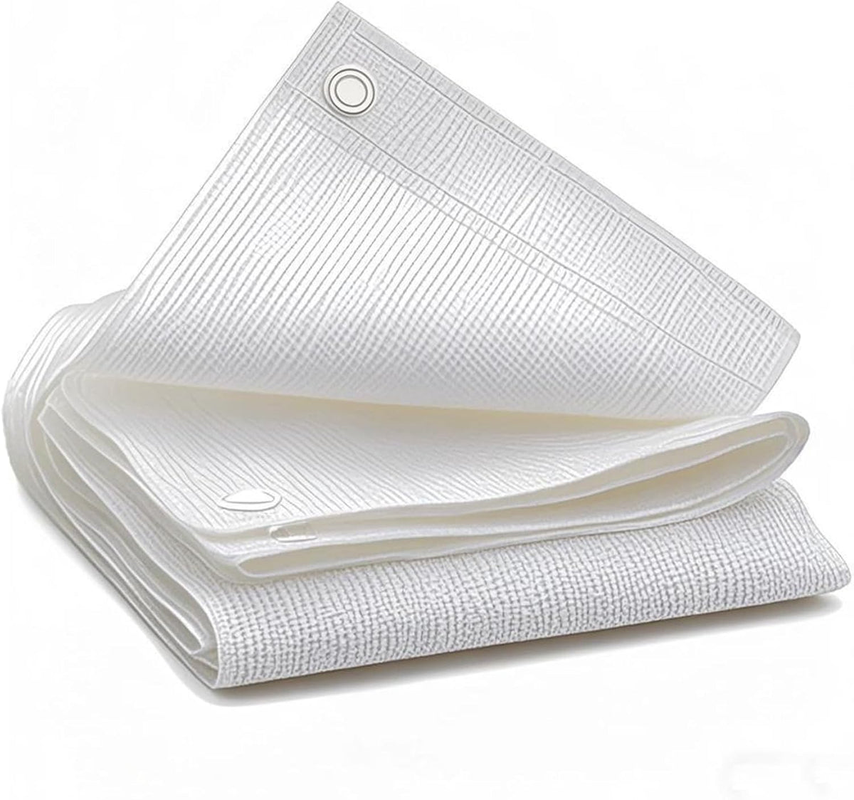 90% White Shade Cloth, 6.6 X 10 FT Sun Shade Sails for Patio, Garden, Greenhouse, Plant, Chicken Coop, Dog Kennel, Backyard, Balcony