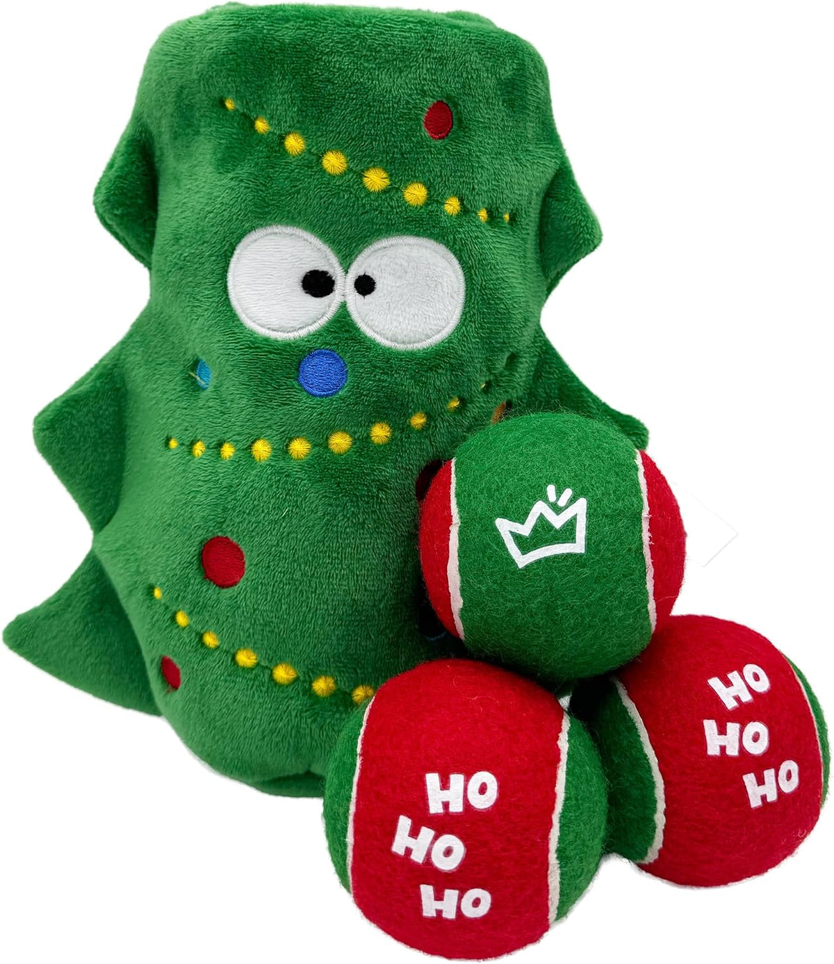 Huxley & Kent Squeak 'N Peek Treat Hiding Dog Toy, Christmas Tree, Large