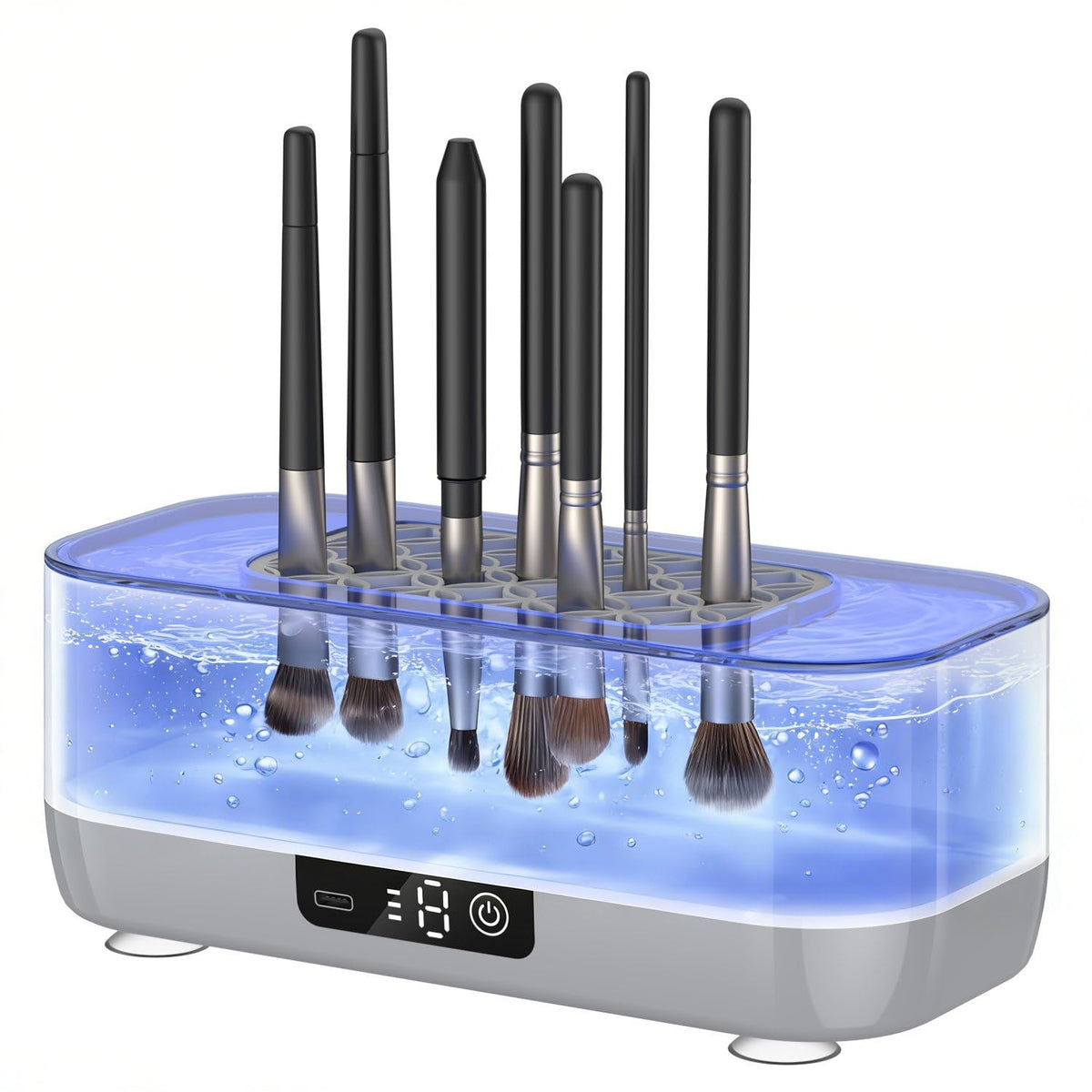 45Khz Ultrasonic Electric Makeup Brush Cleaner Machine,Rechargeable USB