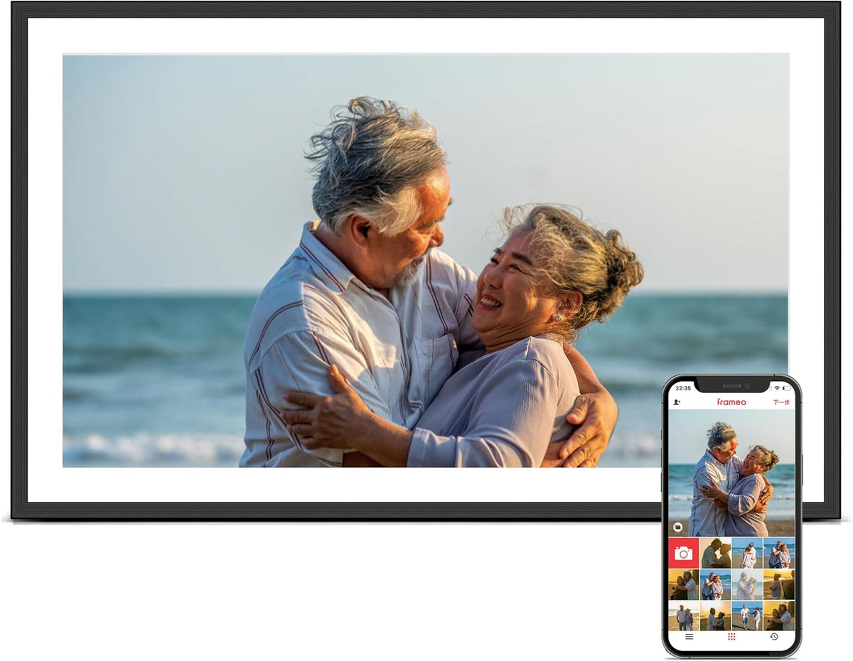 Frameo 15.6'' Digital Picture Frame, Digital Photo Frame Wifi Large Display