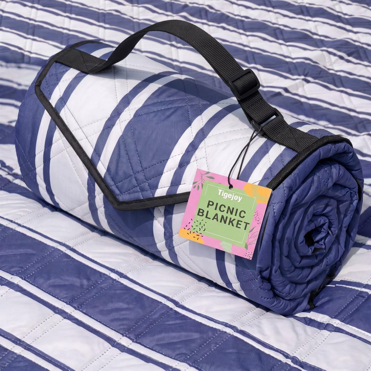 Tigejoy Beach Blanket Waterproof Sandproof Extra Large Picnic Blanket