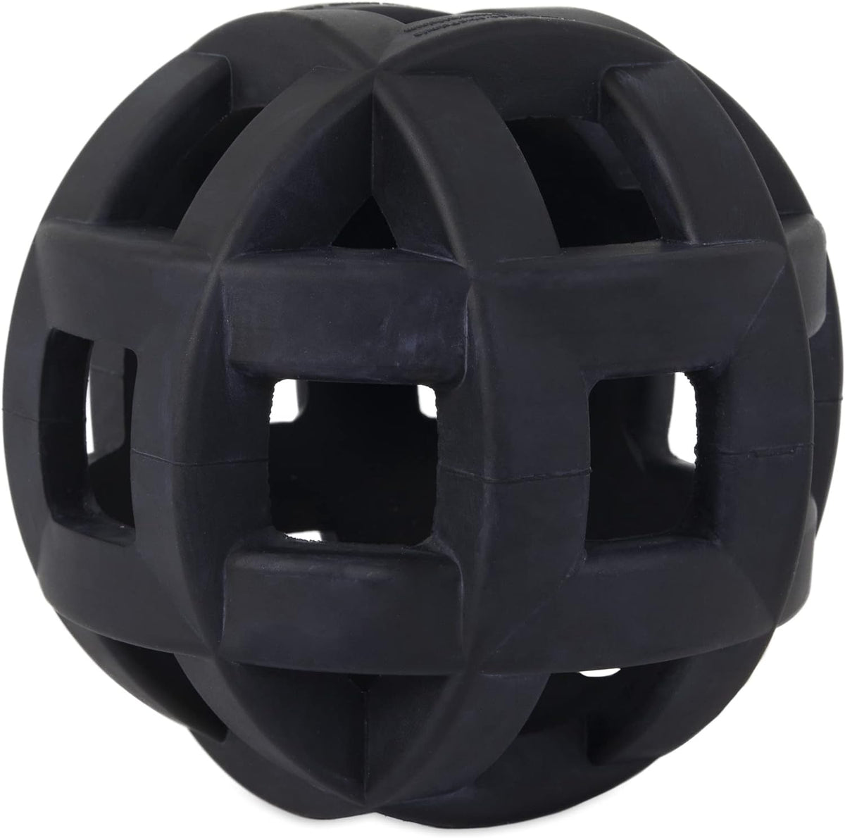 JW Pet Hol-Ee Roller Extreme Dog Toy Puzzle Ball, Natural Rubber, Medium (4.5 Inch Diameter), Colors May Vary