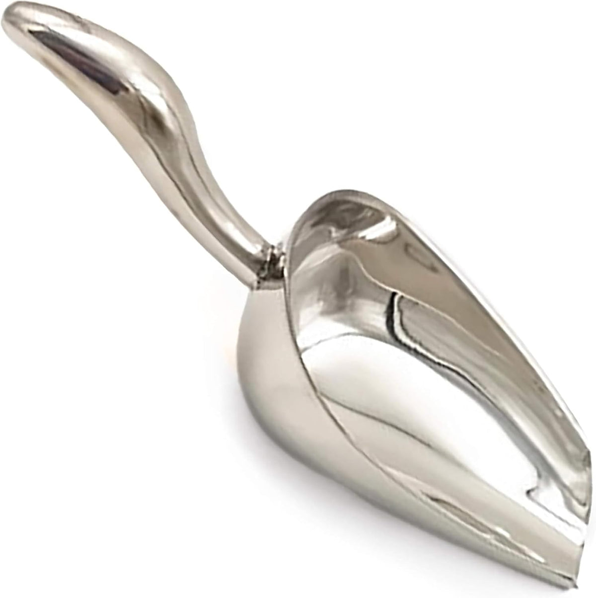 Sungrow Large Cat Litter and Food Scoop, Life Transforming 2-In-1 Scooper, Reduces Hand Fatigue, Saves Clear Litter, Makes Scooping Faster and Easier (Silver, Small)