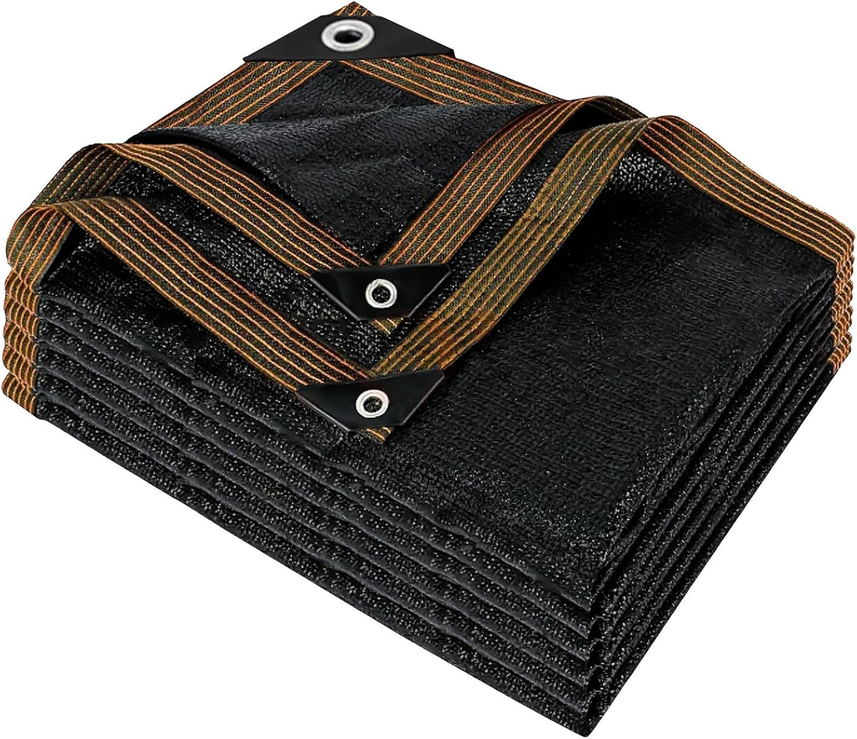 90% Black Shade Cloth for Patio, 4X6 FT Mesh Tarp Sun Shade Cloth with Grommets, Sun Protection Sail for Garden Greenhouse Pergola Barns Kennel Patio Outdoor Neting Cover