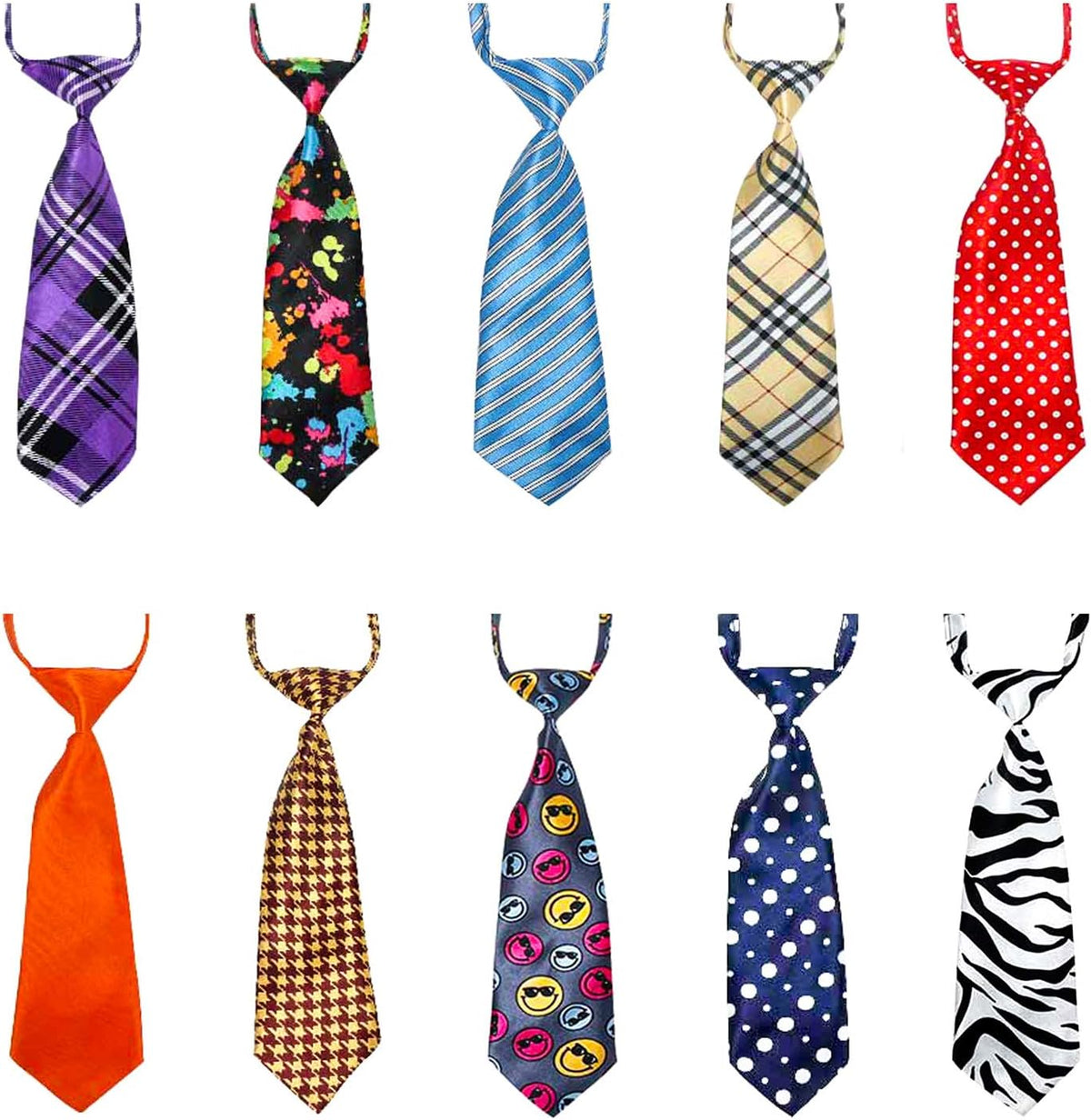 Segarty Dog Ties for Large Dogs, Pet Neck Tie, with Adjustable Collar, Bulk Bow Ties Bowties Necktie Grooming Accessories for Girl Boy Dog Valentines Holiday Birthday Wedding Cosplay Costumes