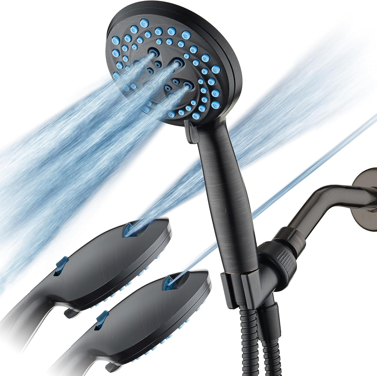Aquacare New 8-Mode High Pressure Handheld Shower Head W/ 2-Way Power Wash
