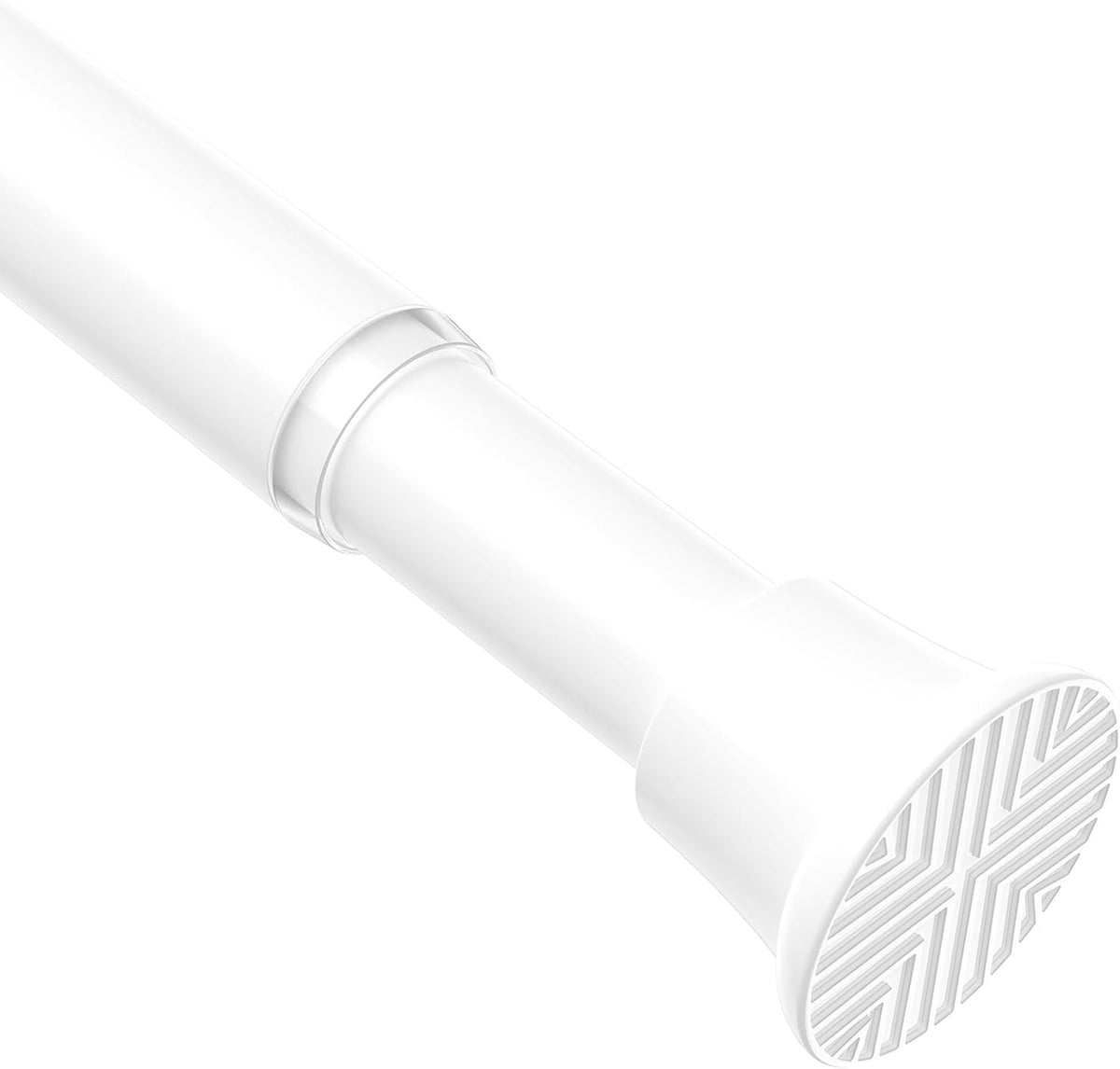 Tension Curtain Rod, 31-76In White No Drill Shower Curtain Rods