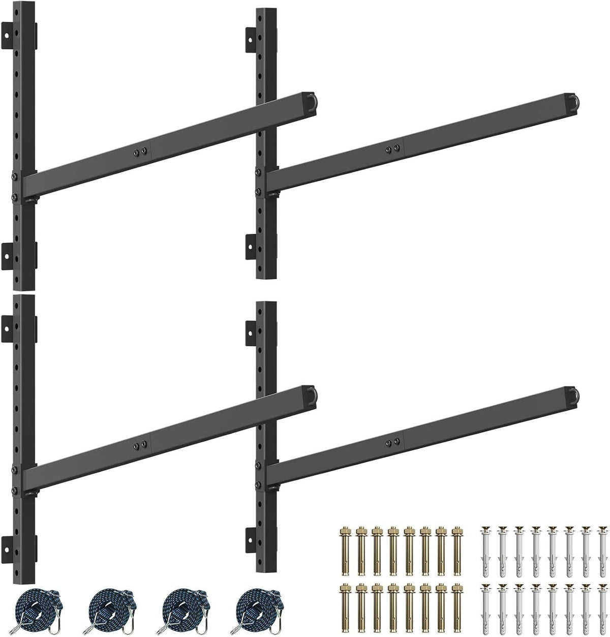 Kayak Storage Rack Heavy Duty, Adjustable Wall Mount Hanger for Indoor Garage & Outdoor Storage, Storage Rack for Kayak, Canoe, Surfboard & Paddle Board