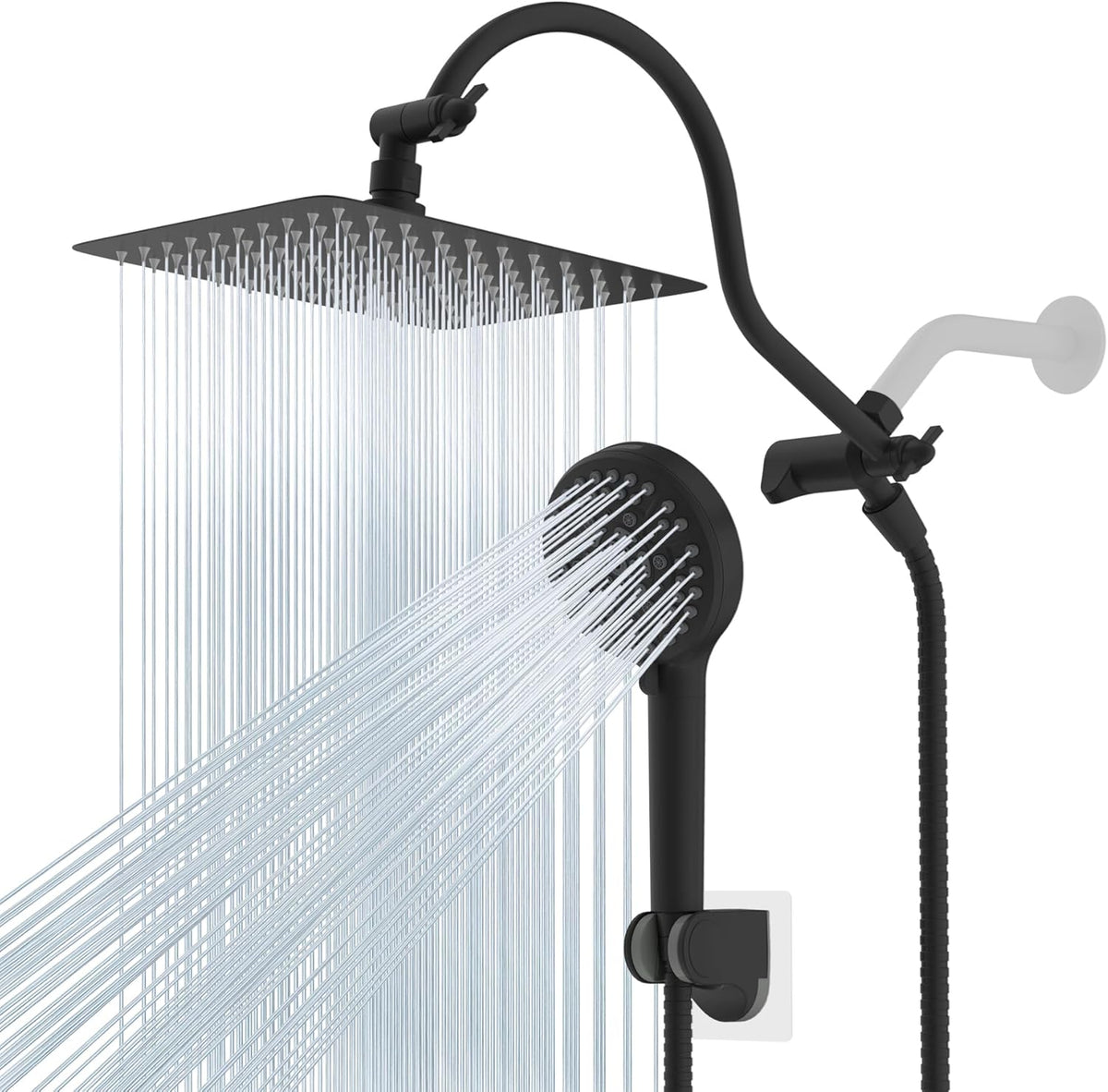 Hibbent All Metal Cupc Certified High Pressure Rainfall 10'' Shower Head