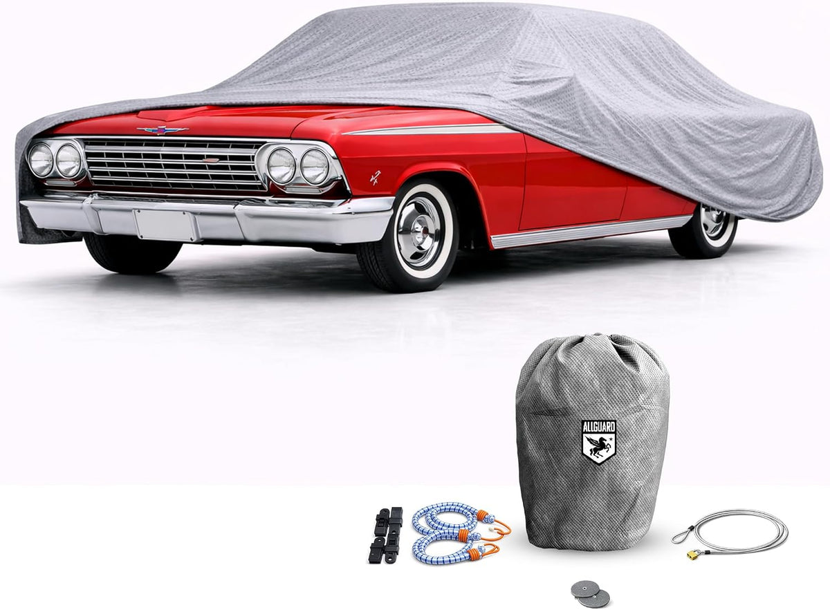 Weatherproof Max Car Cover & Warranty Compatible with Chevrolet 1994-1996 Impala – Outdoor Cover Theft Cable Lock Car Accessories Better than Waterproof