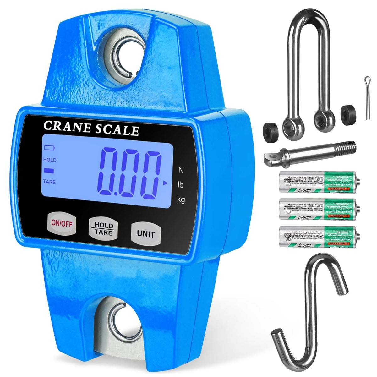 ROMECH 660Lb Digital Hanging Scale, Aluminum Crane Scale with Hooks