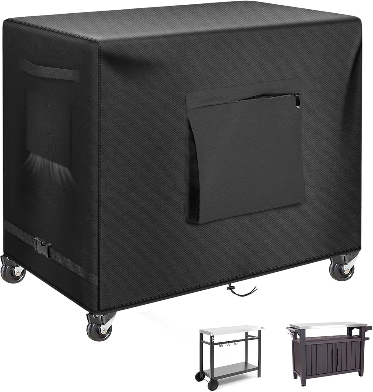 Kovshuiwe Outdoor Dining Cart Cover-40 X 24 X 32 Inch