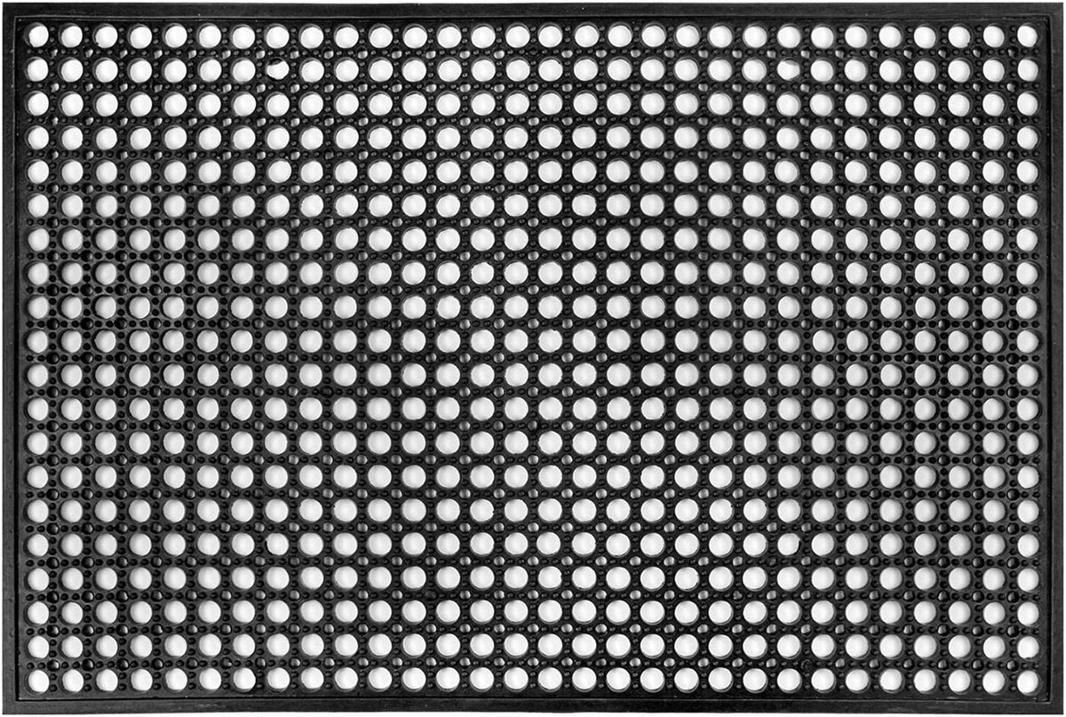 Yesland Rubber Door Mat 36 X 24 Inches, Durable Restaurant Kitchen Non-Slip Bar Drainage Utility Floor Mat, Ideal Entry Way Doormat for Home and Garden & Indoor Outdoor Wet Area